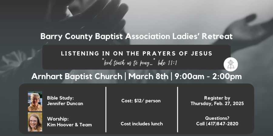 Barry County Baptist Association Ladies’ Retreat