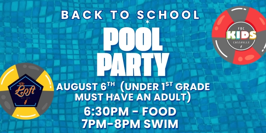 Back 2 School Pool Party