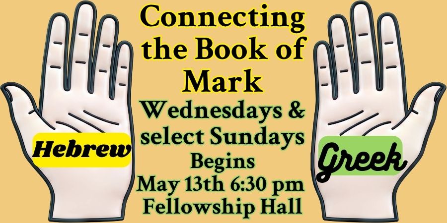 Summer Group Study: Connecting the Book of Mark