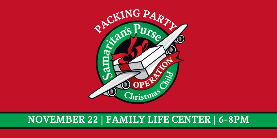 Operation Christmas Child Shoebox Packing Party