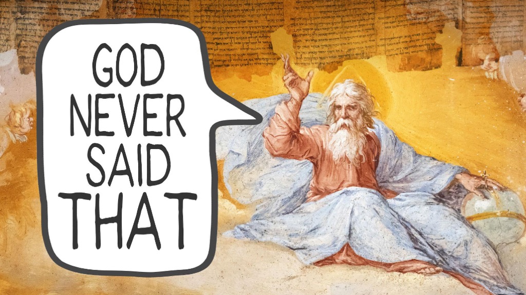 God Never Said That: “He will never give you more than you can handle.”